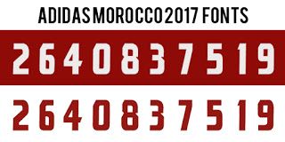 Fonts : Adidas Morocco 2017