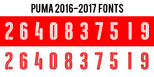 puma 2016 font