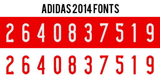 adidas world cup 2014 font vector